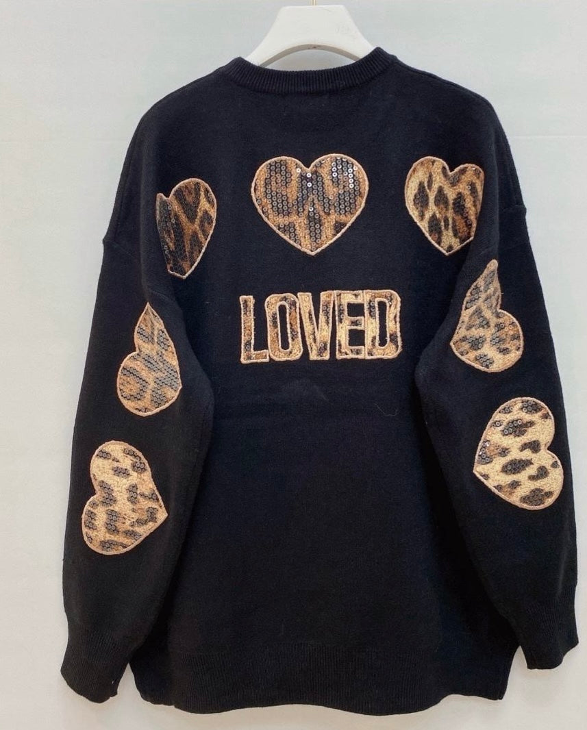 Fijn gebreide trui loved