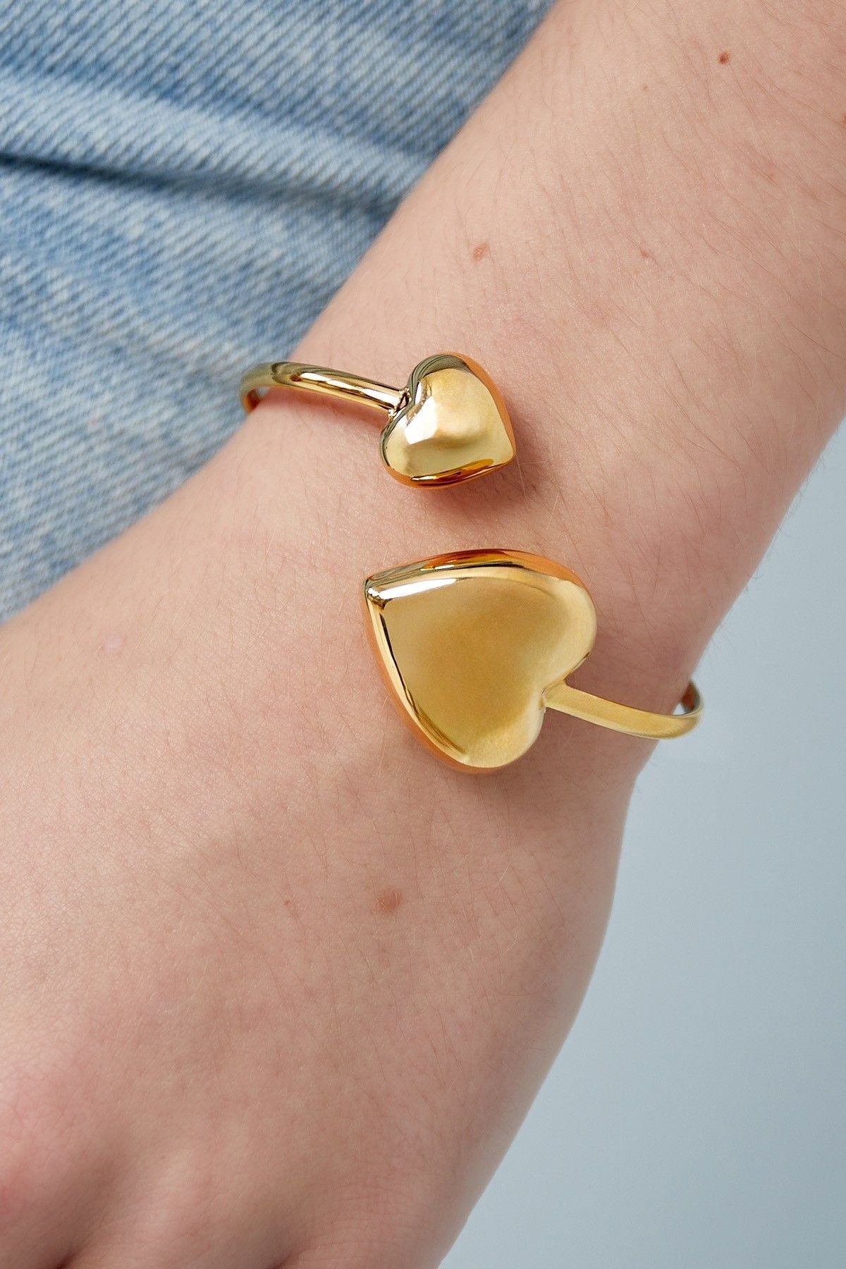 Dubbele hart Armband