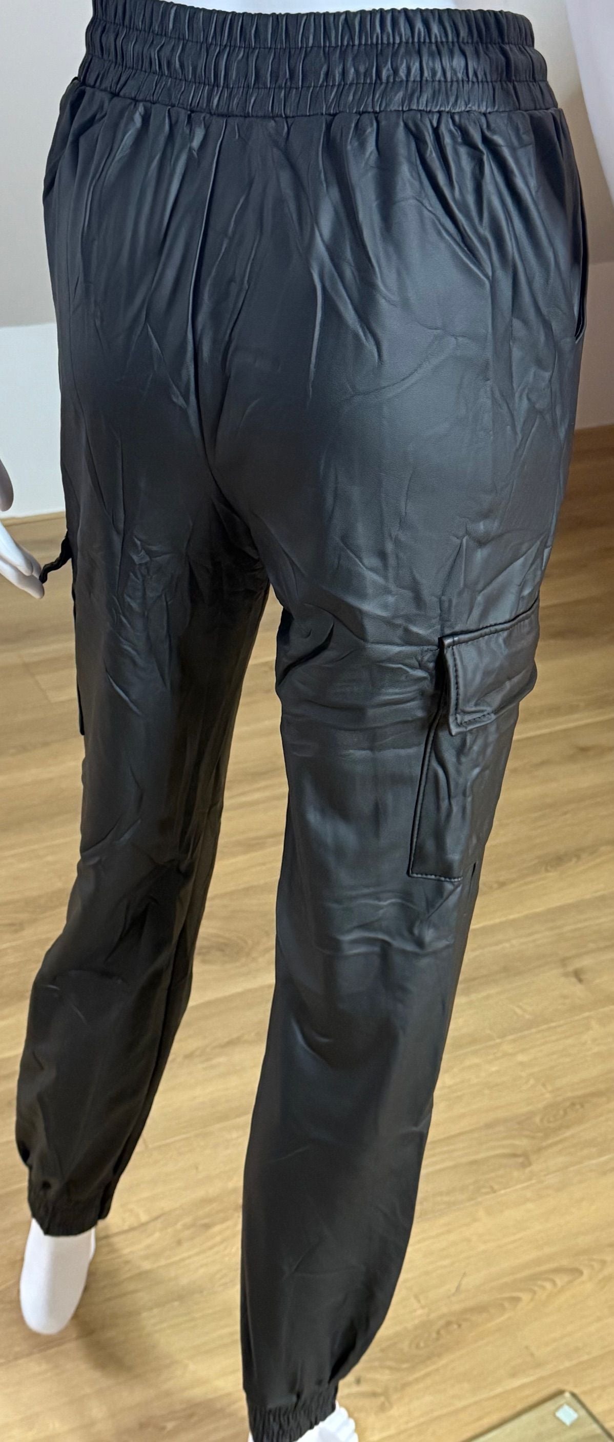 Cargo Broek Lederlook