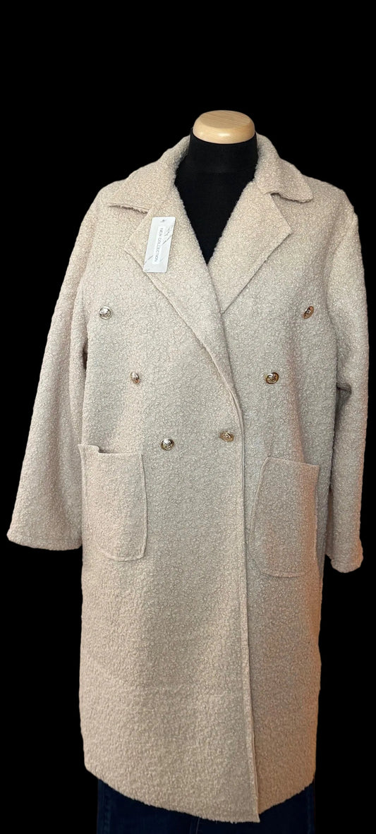 Lange teddy jas