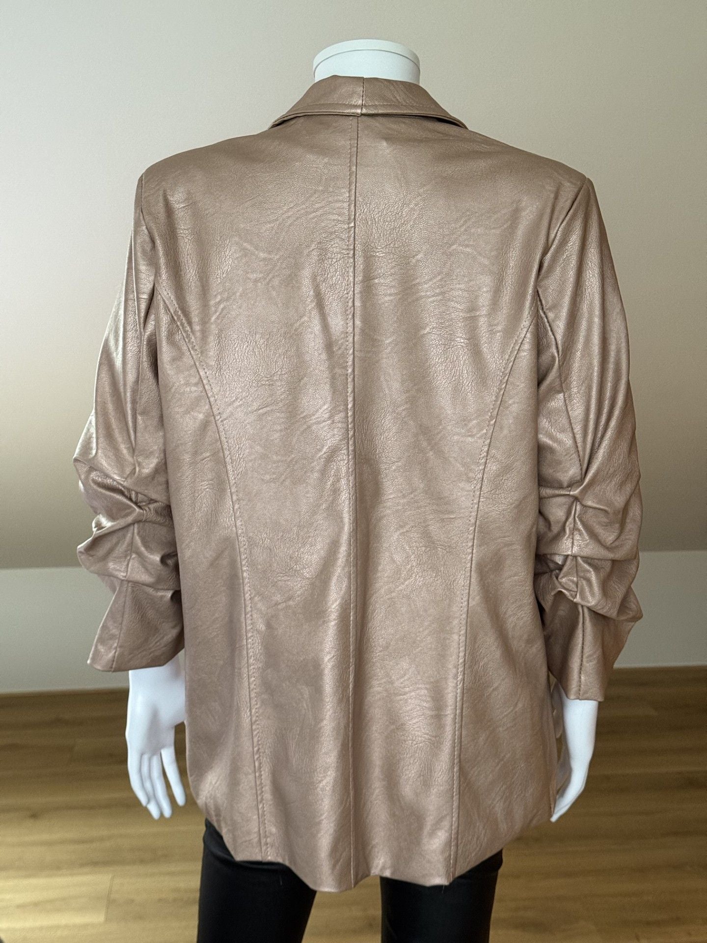 Leather look Blazer oud roze