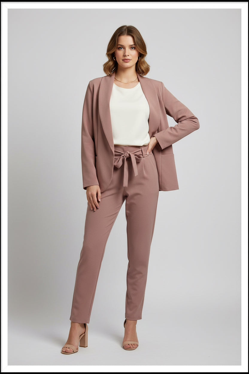 2 delige kledingset in de kleur oud Roze