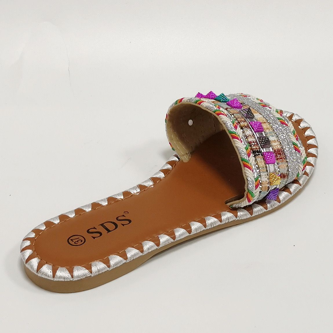 Slippers Ibiza zilver