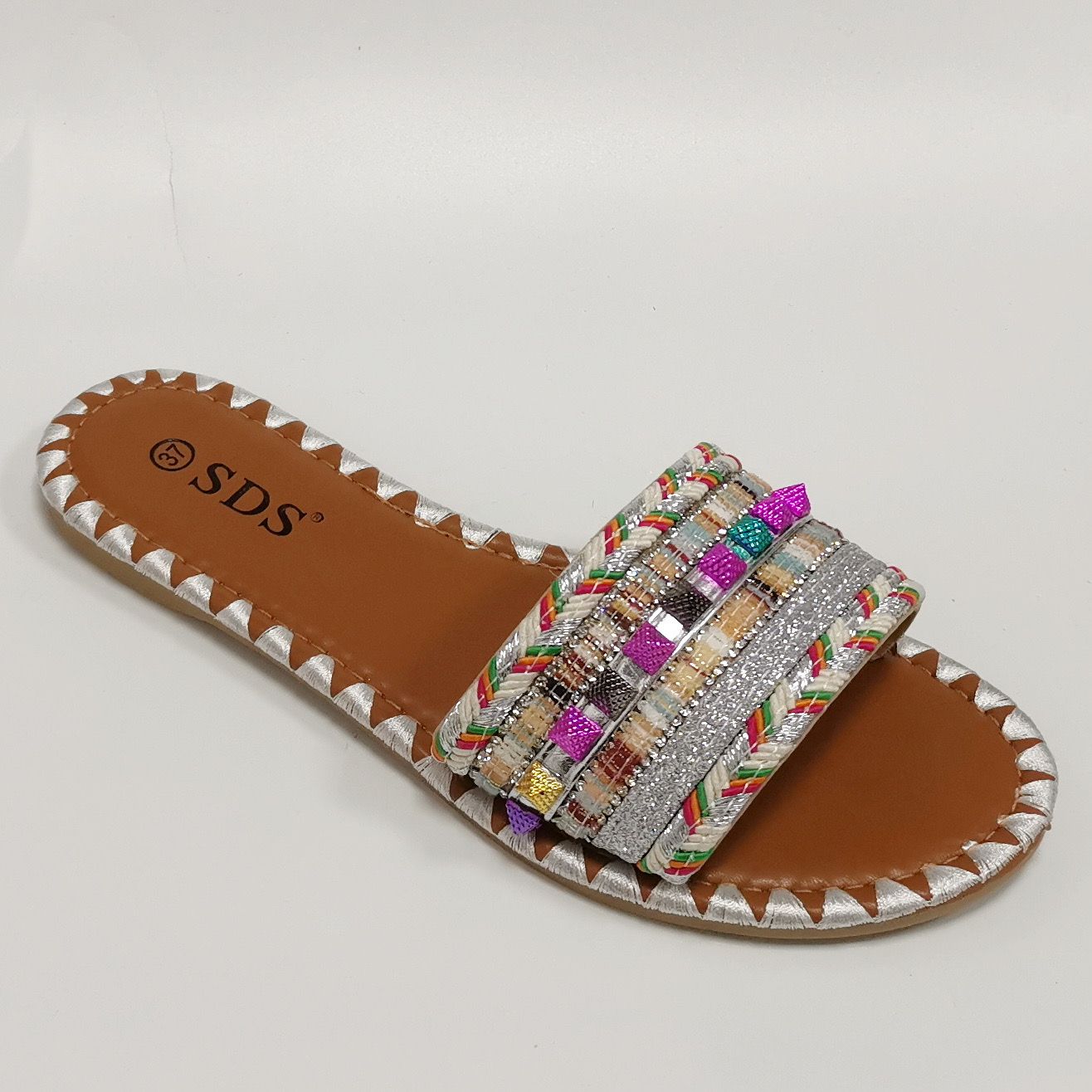 Slippers Ibiza zilver