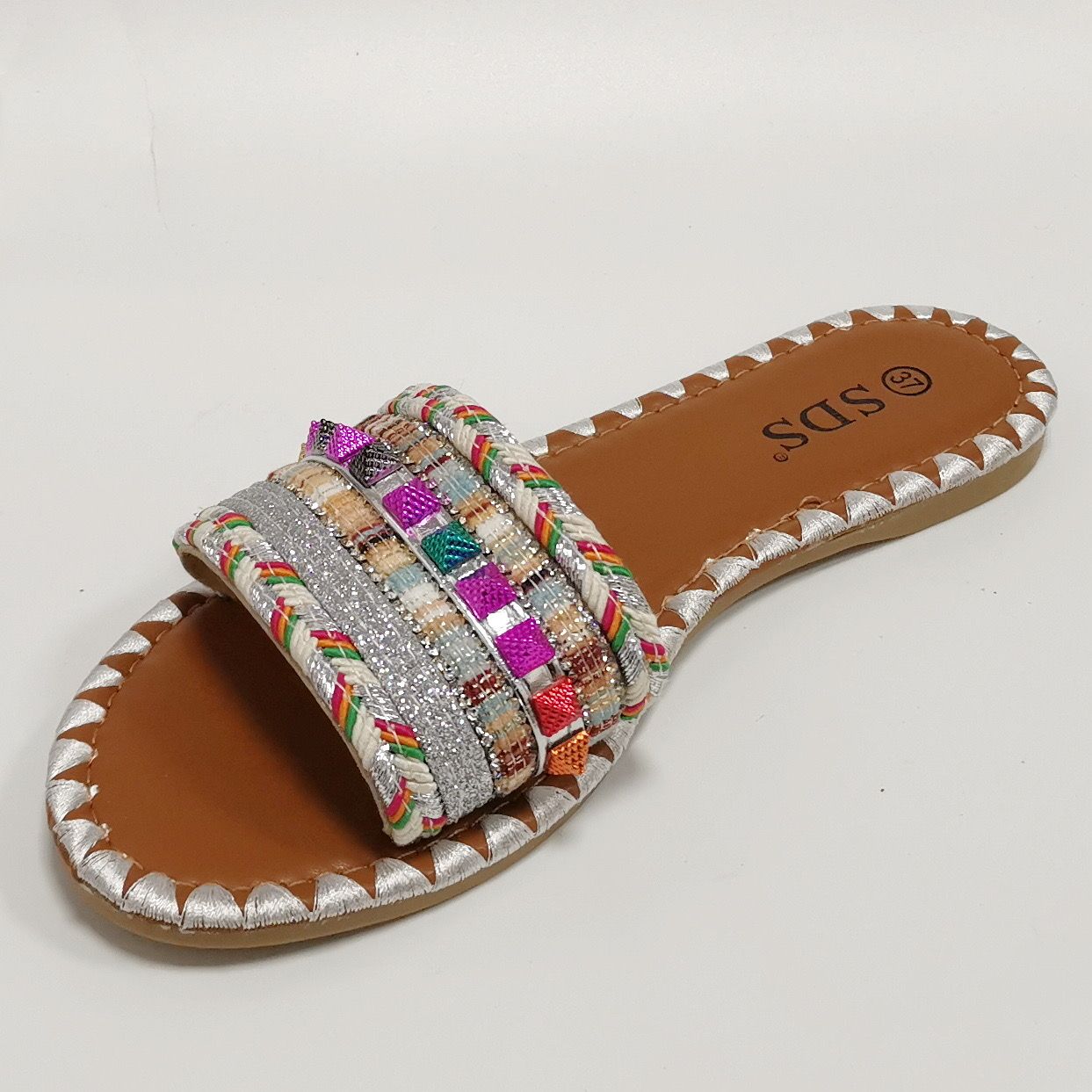 Slippers Ibiza zilver