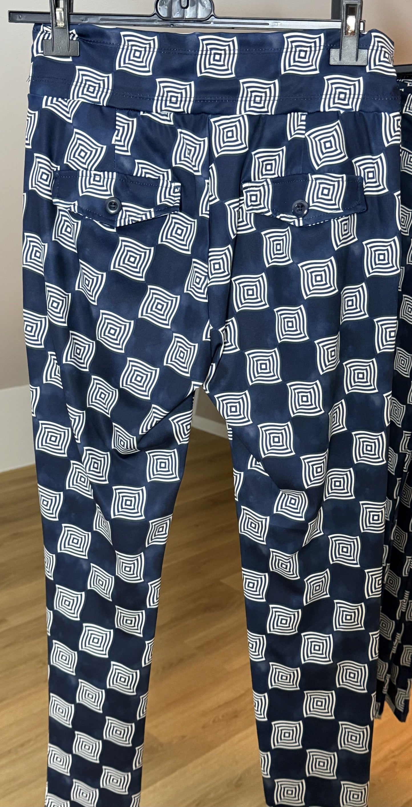 Travel Broek blauw met print