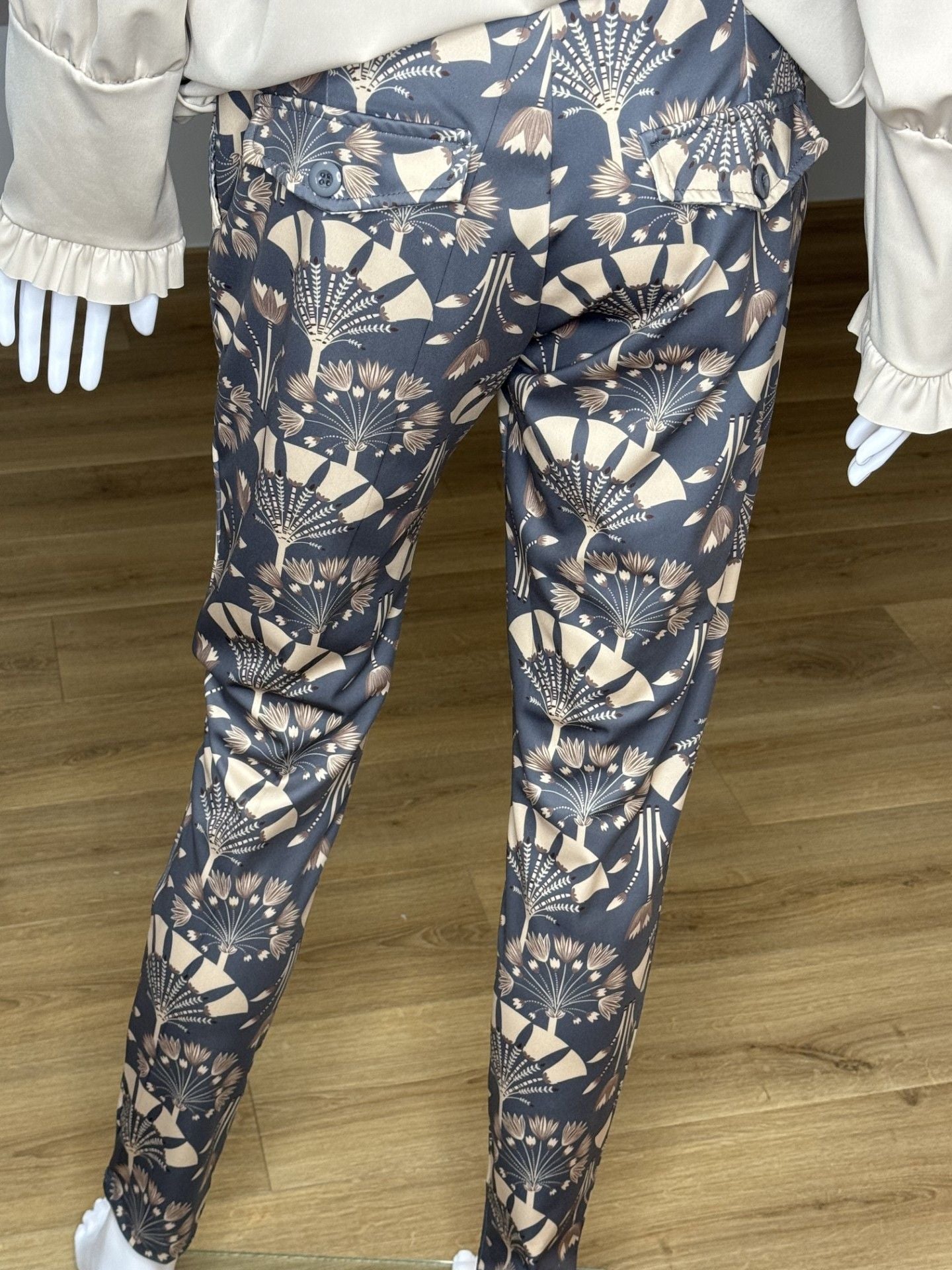 Travel broek met print in 2 kleuren