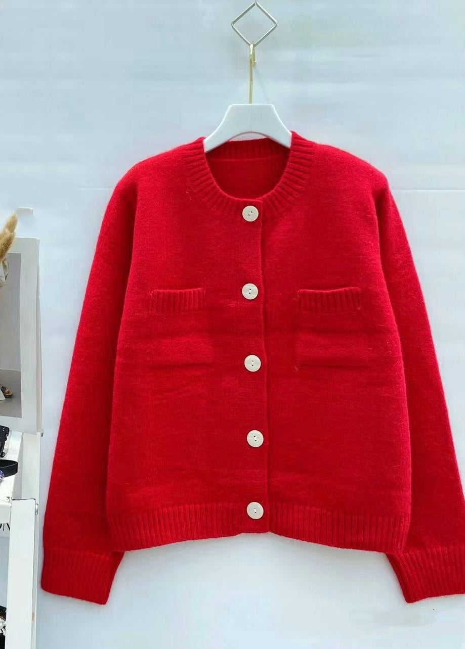 Gebreid Vest met Knopen - 2 kleuren