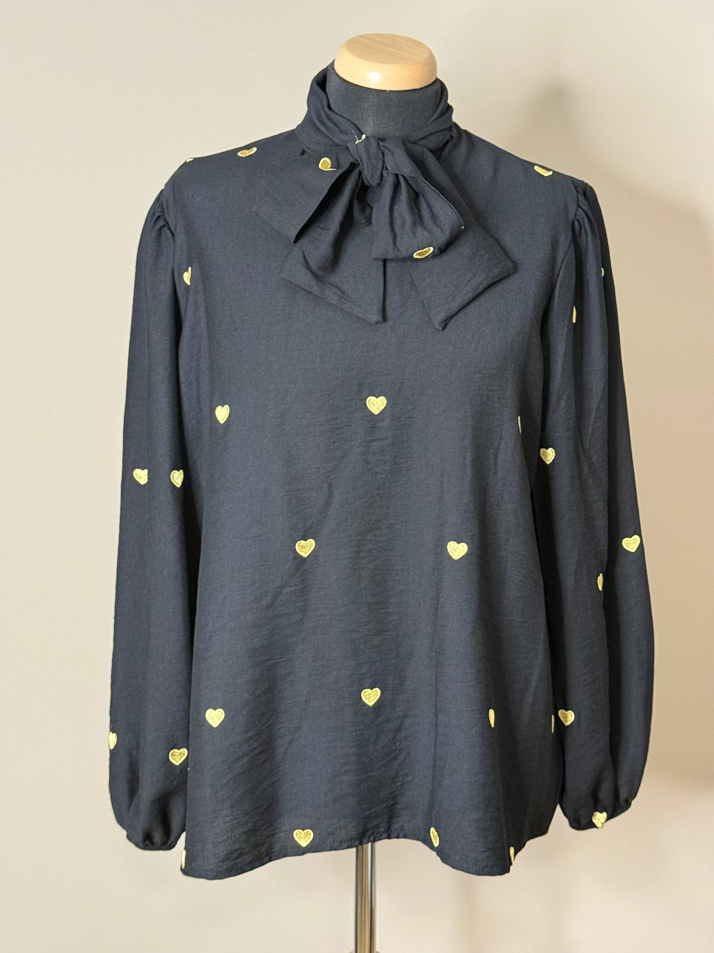 Amora Heart Blouse – Zilveren of Gouden Hartjes