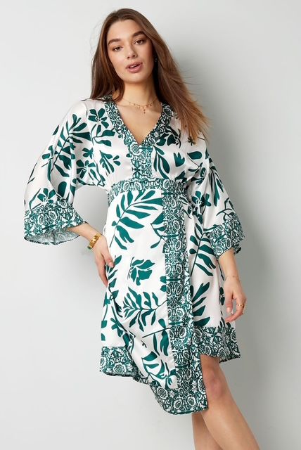 Midi-jurk met print