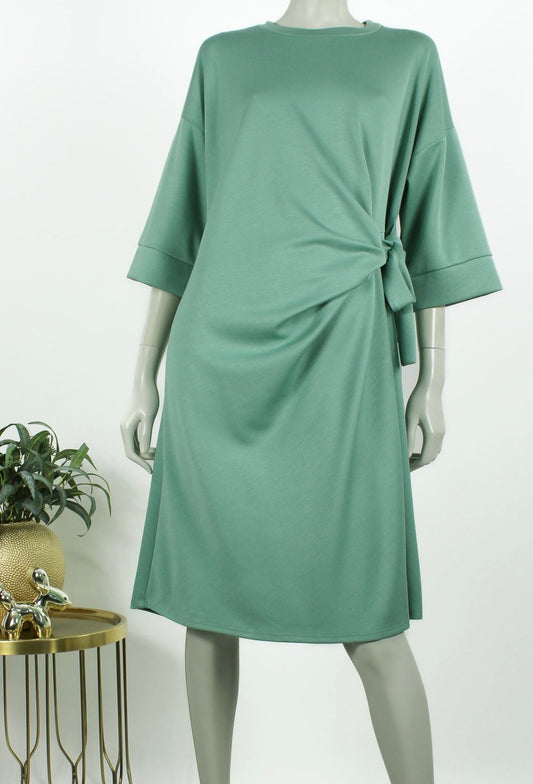 Jurk met strik detail in 3 kleuren