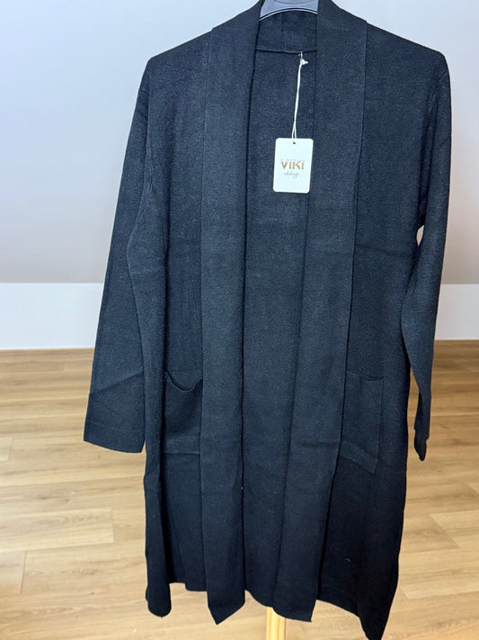 Lange vest met zakken