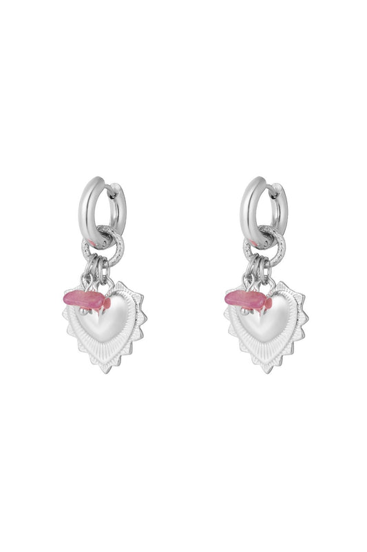 Oorbellen Hart Zilver