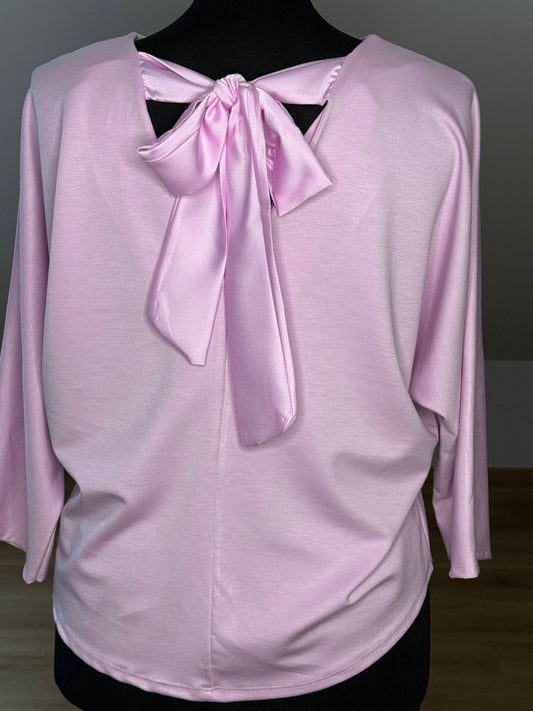 Top met strik 3/4 mouw