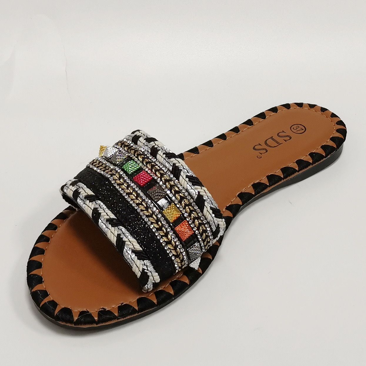 Slipper Ibiza zwart