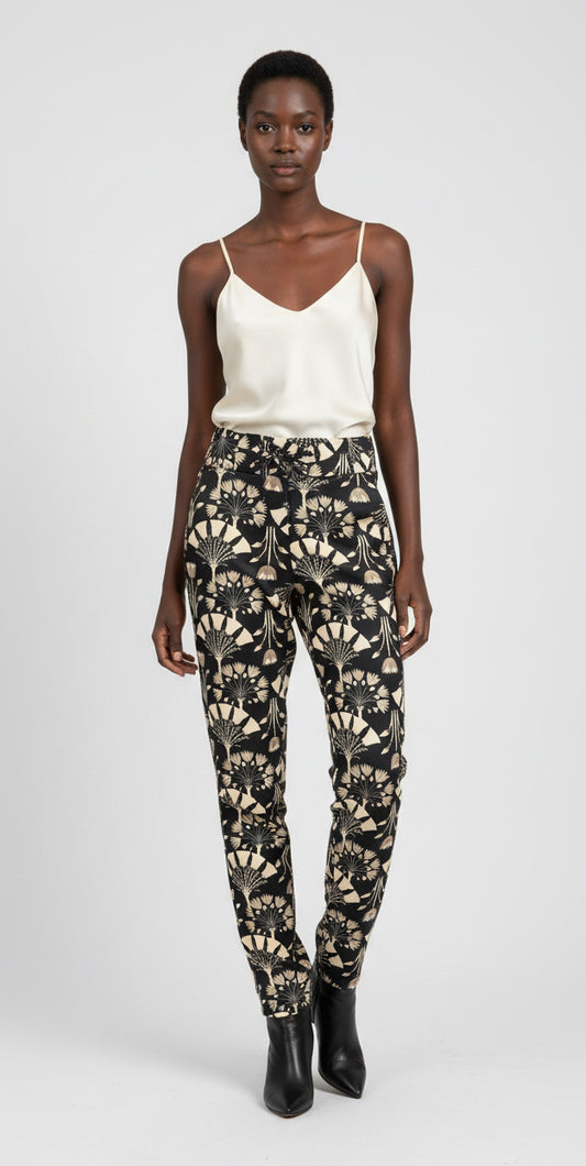 Travel broek met print in 2 kleuren