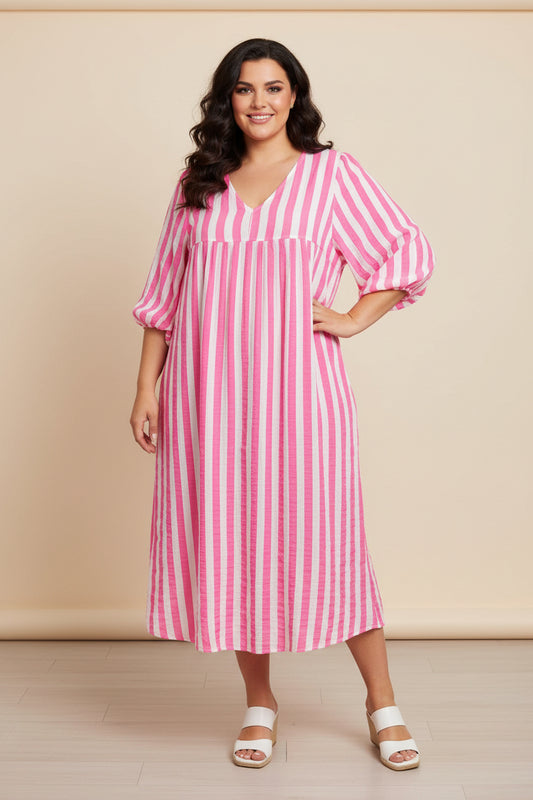 Neon Jurk met v-hals