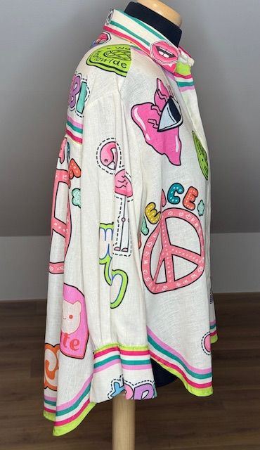 Blouse met voorjaars print